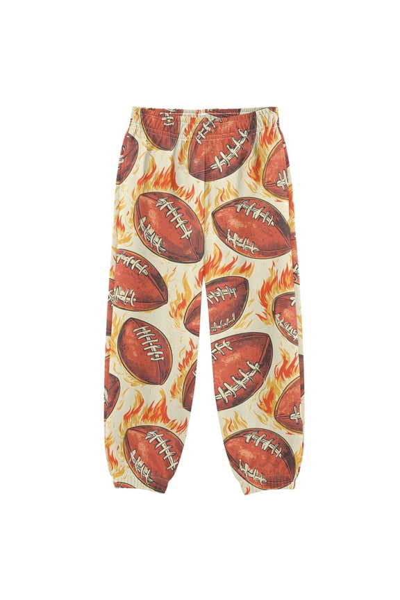 Rugby Football Fire Boys' Sweatpants Jogger Pants 4T