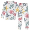 thumbnail image 1 of joogoo Sailboat Anchor Starfish 2 Piece Long Sleeve Tee and Pants Cotton Pajama Set 8Y, 1 of 7