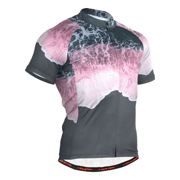 joogoo Sand Beach Landscape Men's Cycling Jerseys Mountain Bike Short Sleeve Tops L