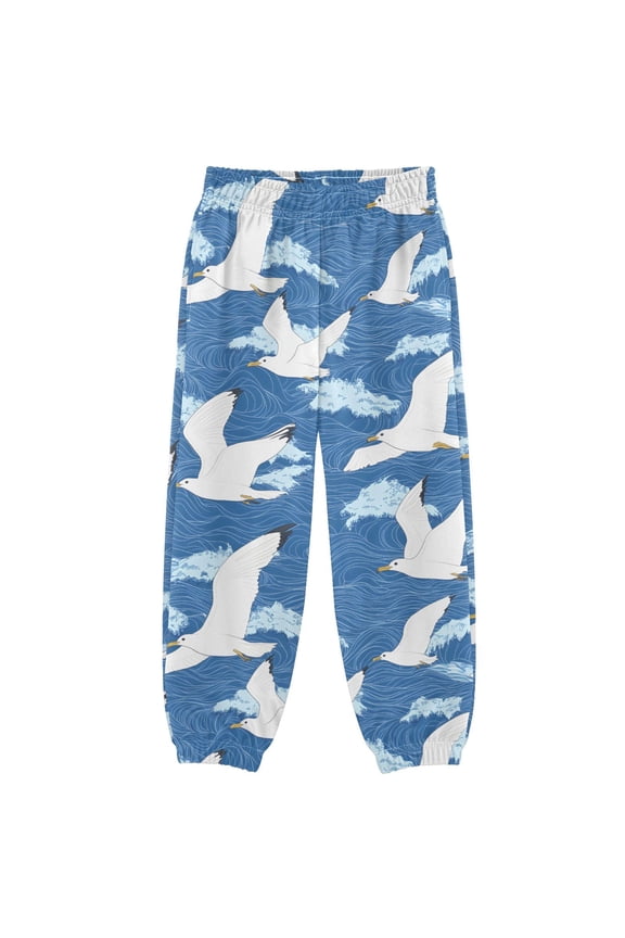 Seagulls Wavy Boys' Sweatpants Jogger Pants 5-6Y