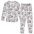 thumbnail image 1 of joogoo Seashell Conch Pajamas Set Long Sleeve Soft Cotton Sleepwear 2 Piece 18M, 1 of 7