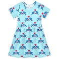 thumbnail image 1 of joogoo Shark and Hearts Girls' Short Sleeve Dress Kids Dresses 4T, 1 of 8