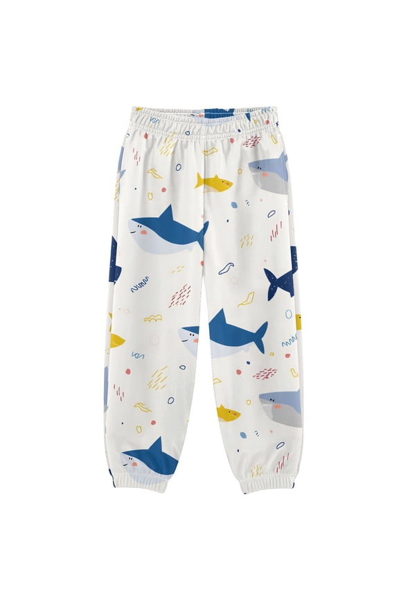 Sharks Cartoon Boys' Sweatpants Jogger Pants 4T