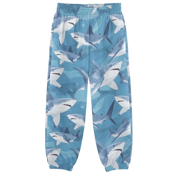 joogoo Sharks Cartoon Boys' Sweatpants Jogger Pants 7-8Y