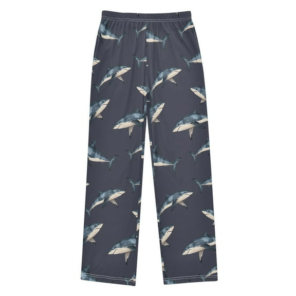 joogoo Sharks Paint Pajama Pants Pj Bottoms Sleepwear Lounge M