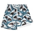 thumbnail image 1 of joogoo Sharks-s1 Boys Swim Trunks Beach Swimsuit Shorts Boxer 7Y, 1 of 8
