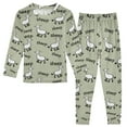 thumbnail image 1 of joogoo Sheep Cartoon 2 Piece Long Sleeve Tee and Pants Cotton Pajama Set 4T, 1 of 7