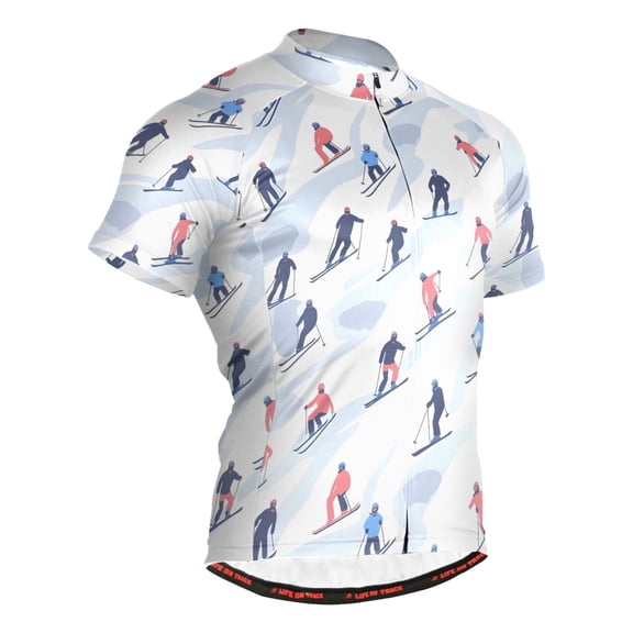 joogoo Skater Winter Men's Cycling Jerseys Mountain Bike Short Sleeve Tops L