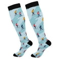 thumbnail image 1 of joogoo Skating on Winter Socks Women Men Knee High Sock, 1 of 8