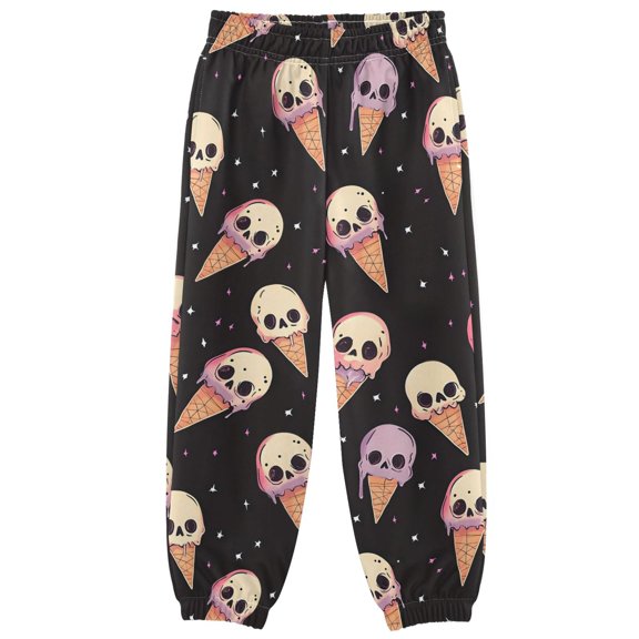 joogoo Skeleton Ice Cream Boys' Sweatpants Jogger Pants 9-10Y