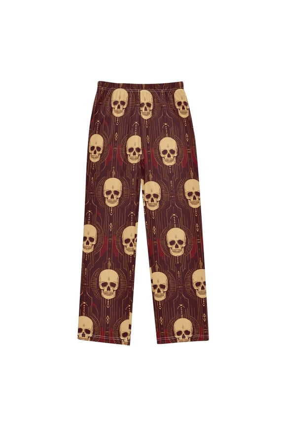 Skeleton Mandala Pajama Pants Pj Bottoms Sleepwear Lounge S