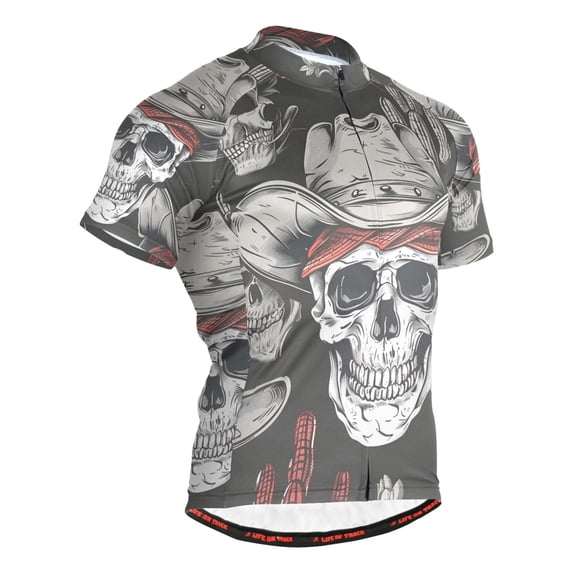 joogoo Skull Cactus Men's Cycling Jerseys Mountain Bike Short Sleeve Tops L