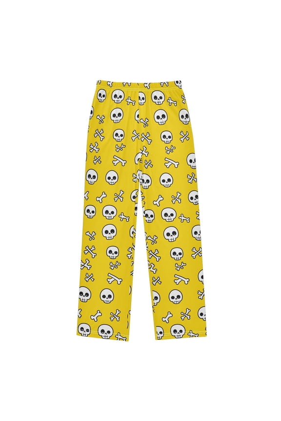 Skull and Bones Pajama Pants Pj Bottoms Sleepwear Lounge L