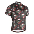 thumbnail image 1 of joogoo Skulls Roses Pattern Men's Cycling Jerseys Mountain Bike Short Sleeve Tops M, 1 of 7