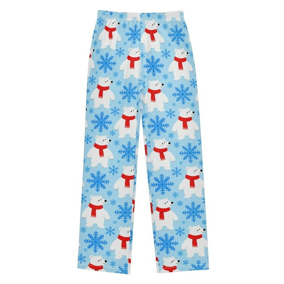 joogoo Snowflakes Bears Pajama Pants Pj Bottoms Sleepwear Lounge M