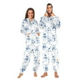 thumbnail image 1 of joogoo Snowman Snowflake Unisex Adults Onesies Pajamas Jumpsuits L, 1 of 7