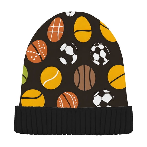 joogoo Soccer Balls Football-z1 Beanie Hats Cuffed Winter Warm Knit Thick Beanies