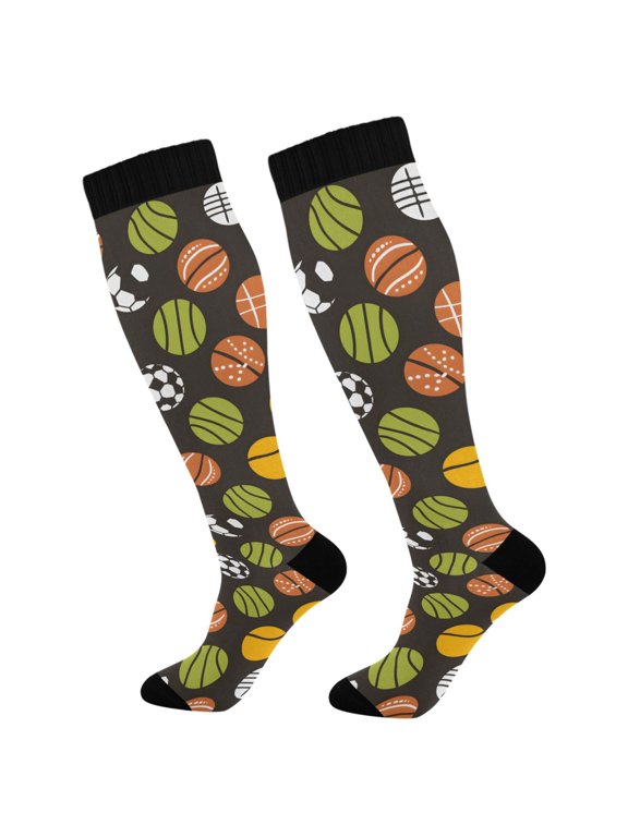 Soccer Balls Football-z1 Socks Women Men Knee High Sock
