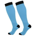 thumbnail image 1 of joogoo Solid Blue Color Socks Women Men Knee High Sock, 1 of 8