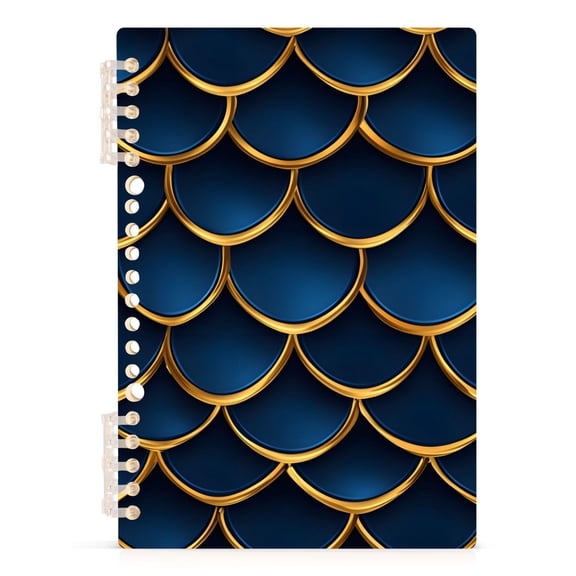 joogoo Spiral Journal Notebook 3d Dragon Scales Blue College Ruled Notebooks 8.3" x 5.7" 1 PC
