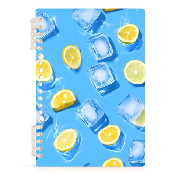 joogoo Spiral Journal Notebook 3d Ice Lemons College Ruled Notebooks 8.3" x 5.7" 1 PC