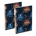 thumbnail image 1 of joogoo Spiral Journal Notebook Abstract Octopus College Ruled Notebooks 8.3" x 5.7" 2 PCs, 1 of 8
