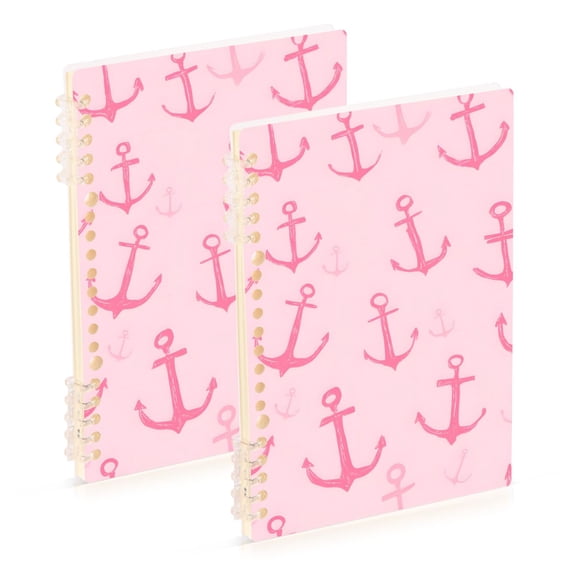 joogoo Spiral Journal Notebook Anchors College Ruled Notebooks 8.3" x 5.7" 2 PCs