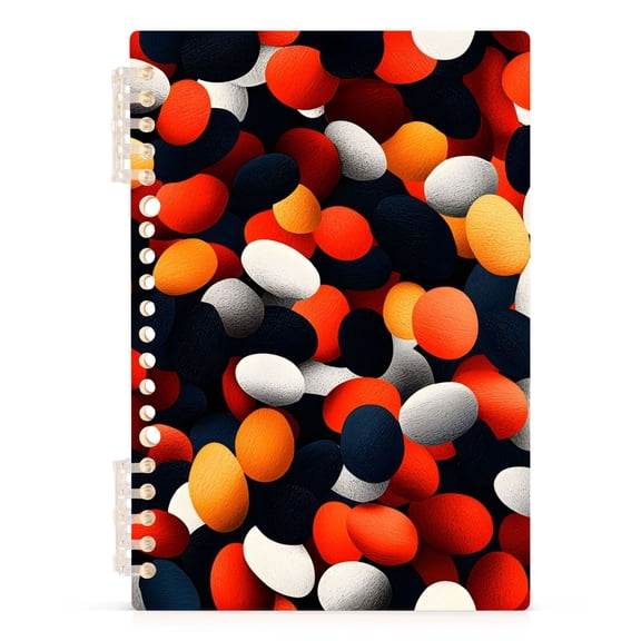 joogoo Spiral Journal Notebook Art Dots College Ruled Notebooks 8.3" x 5.7" 1 PC