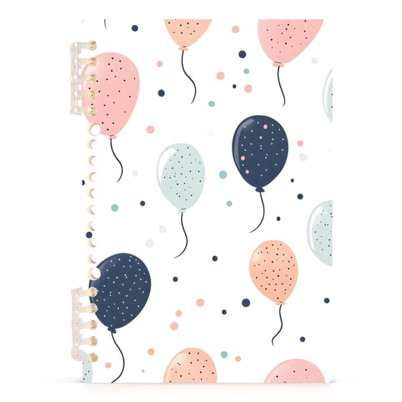 joogoo Spiral Journal Notebook Balloons Polka Dot College Ruled Notebooks 8.3" x 5.7" 1 PC
