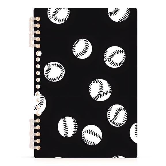 joogoo Spiral Journal Notebook Baseball Pattern College Ruled Notebooks 8.3" x 5.7" 1 PC