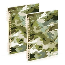 joogoo Spiral Journal Notebook Camouflage Green-a7 College Ruled Notebooks 8.3" x 5.7" 2 PCs