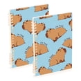thumbnail image 1 of joogoo Spiral Journal Notebook Capybara Animals College Ruled Notebooks 8.3" x 5.7" 2 PCs, 1 of 8