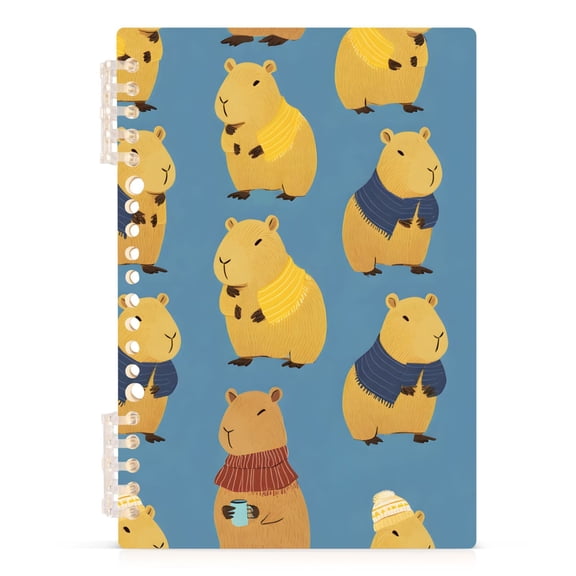 joogoo Spiral Journal Notebook Capybara Blue College Ruled Notebooks 8.3" x 5.7" 1 PC
