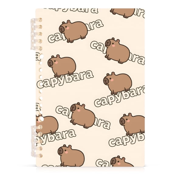 joogoo Spiral Journal Notebook Capybaras Cute College Ruled Notebooks 8.3" x 5.7" 1 PC