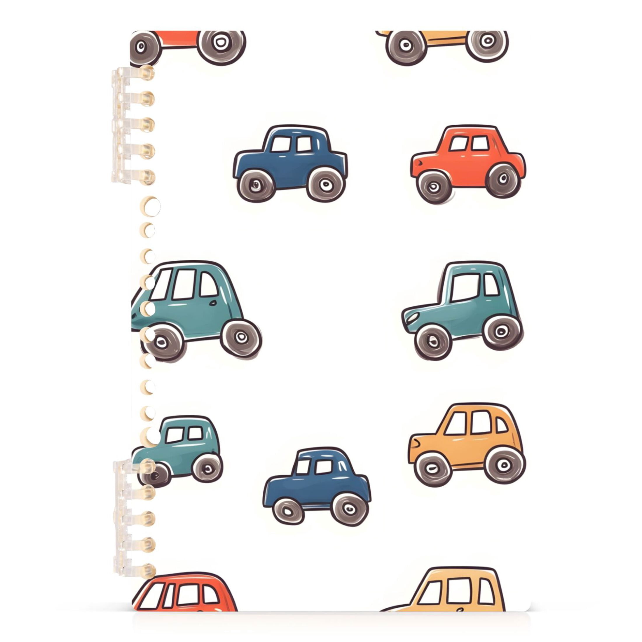 Car Notes Journal joogoo Spiral Journal Notebook Car Cartoon College Ruled Notebooks 8.3 ...