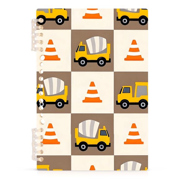 joogoo Spiral Journal Notebook Carton Trucks Vehicles College Ruled Notebooks 8.3" x 5.7" 1 PC