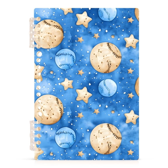 joogoo Spiral Journal Notebook Cartoon Baseball Stars College Ruled Notebooks 8.3" x 5.7" 1 PC