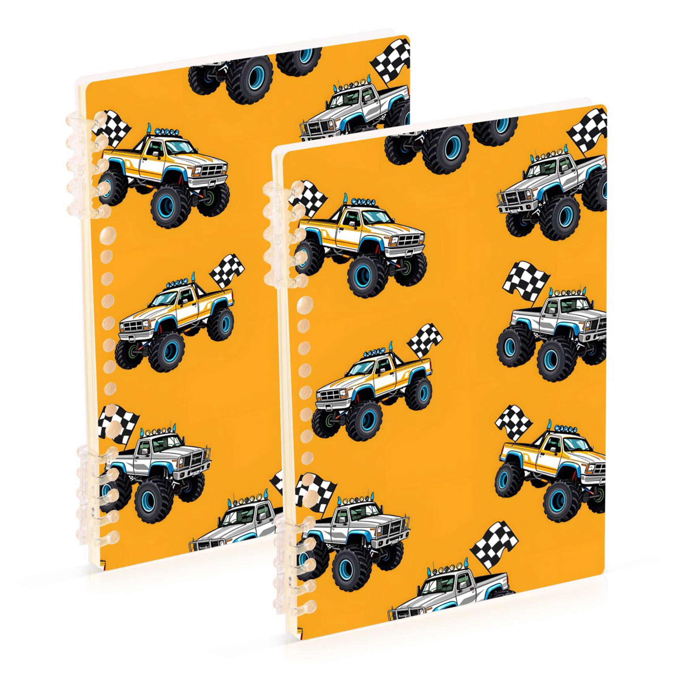 Car Notes Journal joogoo Spiral Journal Notebook Cartoon Car Vehicle College Ruled ...