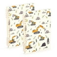 thumbnail image 1 of joogoo Spiral Journal Notebook Cartoon Excavator College Ruled Notebooks 8.3" x 5.7" 2 PCs, 1 of 8