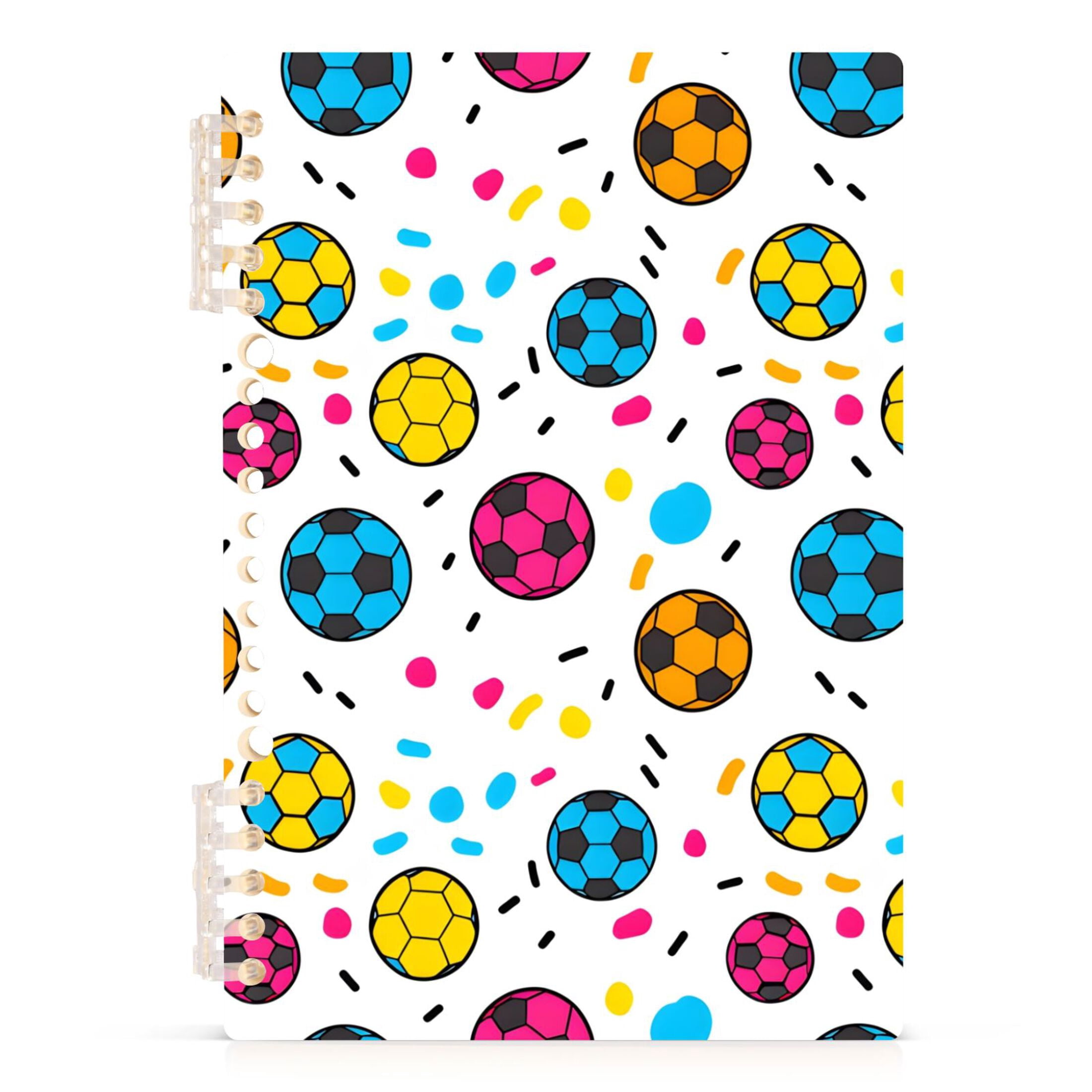 joogoo Spiral Journal Notebook Cartoon Soccer Balls College Ruled ...