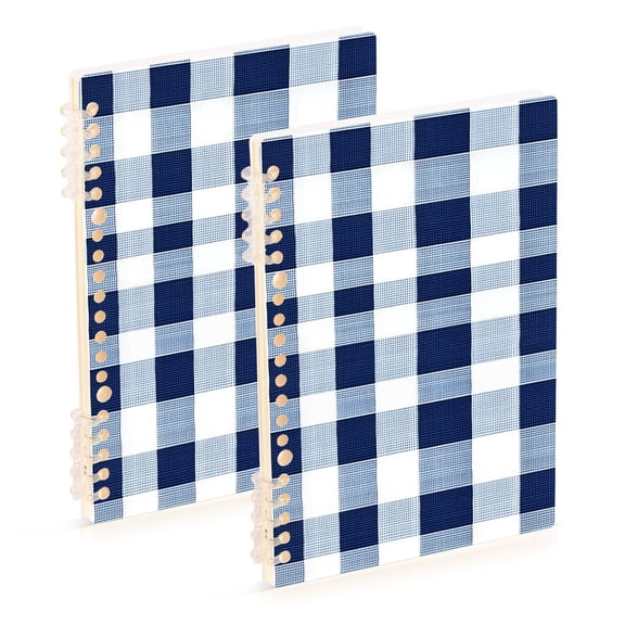 joogoo Spiral Journal Notebook Checkered Grid-a3 College Ruled Notebooks 8.3" x 5.7" 2 PCs