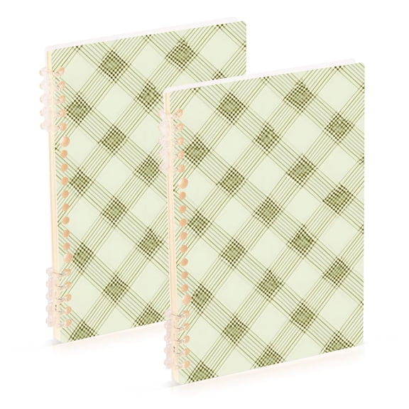 joogoo Spiral Journal Notebook Checkered Grid-c1 College Ruled Notebooks 8.3" x 5.7" 2 PCs