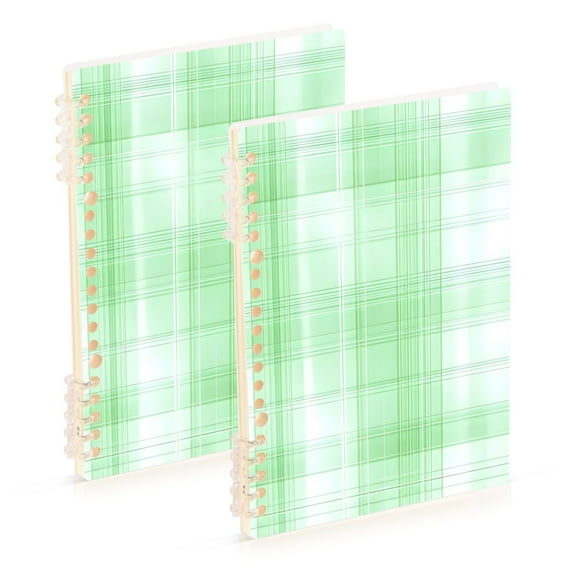 joogoo Spiral Journal Notebook Checkered Grid-c8 College Ruled Notebooks 8.3" x 5.7" 2 PCs