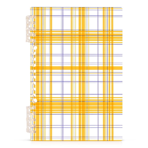 joogoo Spiral Journal Notebook Checkered Plaid Print College Ruled Notebooks 8.3" x 5.7" 1 PC