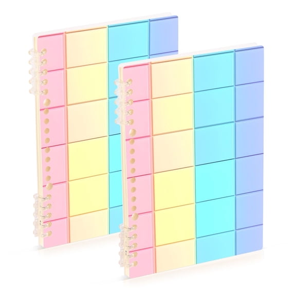 joogoo Spiral Journal Notebook Checkered Plaid-a6 College Ruled Notebooks 8.3" x 5.7" 2 PCs