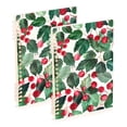 thumbnail image 1 of joogoo Spiral Journal Notebook Cherry and Leaves Pattern College Ruled Notebooks 8.3" x 5.7" 2 PCs, 1 of 8