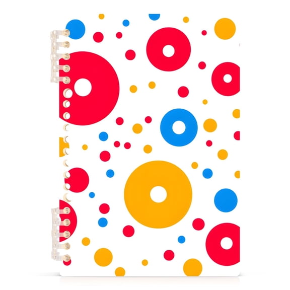 joogoo Spiral Journal Notebook Circle Polka Dots College Ruled Notebooks 8.3" x 5.7" 1 PC