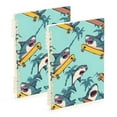 thumbnail image 1 of joogoo Spiral Journal Notebook Cool Sharks Skating College Ruled Notebooks 8.3" x 5.7" 2 PCs, 1 of 8