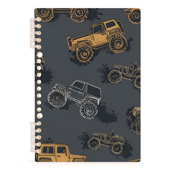 joogoo Spiral Journal Notebook Cool Truck Pattern College Ruled Notebooks 8.3" x 5.7" 1 PC