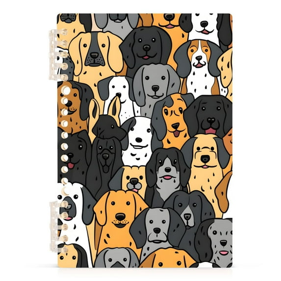 joogoo Spiral Journal Notebook Cute Doodle Dog College Ruled Notebooks 8.3" x 5.7" 1 PC